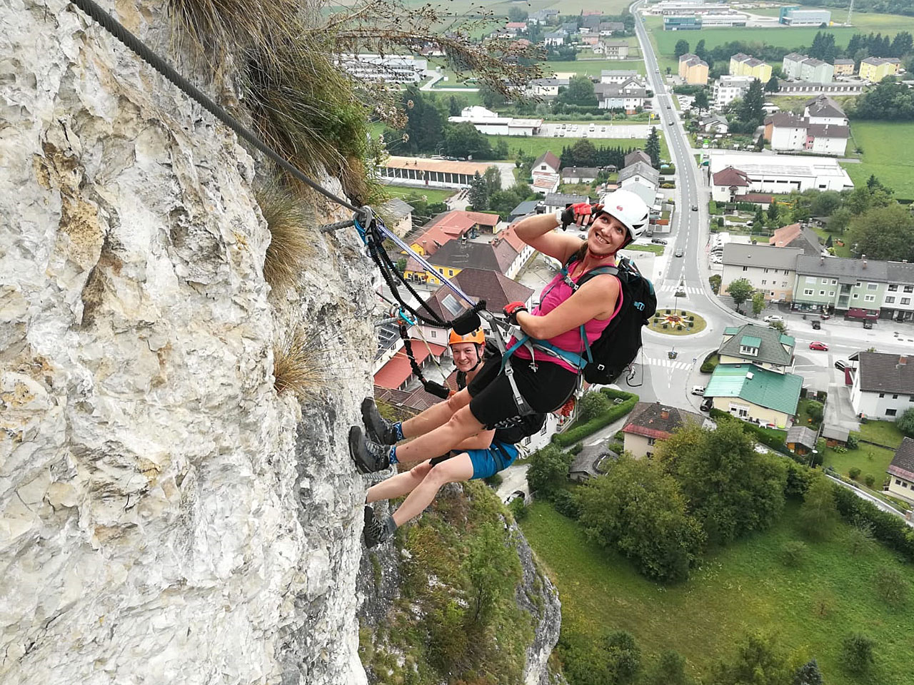 Klettersteig zur Burgruine Griffen - Foto: Daniel