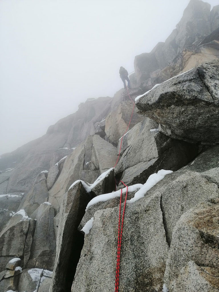 Das Abklettern ersparen wir uns an dieser Stelle